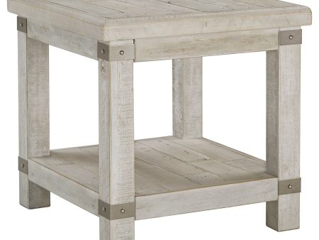 Carynhurst - White Wash Gray - Rectangular End Table Online