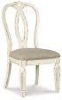 Realyn - Chipped White - Dining UPH Side Chair (Set of 2) - Ribbonback For Discount