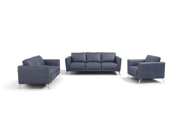 Astonic - Sofa - Blue Leather Online