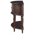 Brenda - 2 Door Demilune Wood Entryway Console Table - Brown on Sale