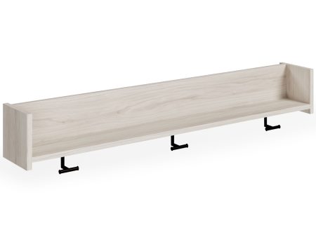 Socalle - Light Natural - Wall Mounted Coat Rack w Shelf Online now