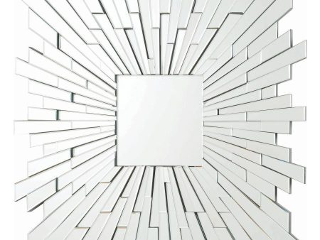 Brantley - Square Sunburst Wall Mirror - Silver Online now