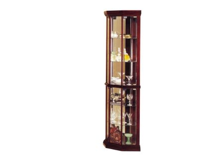 Huxley - Curio Cabinet (Corner) - Dark Brown - 16  on Sale