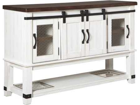 Valebeck - White   Brown - Dining Room Server For Cheap