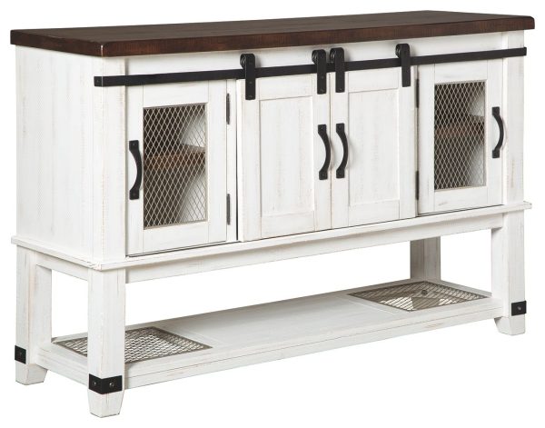 Valebeck - White   Brown - Dining Room Server For Cheap