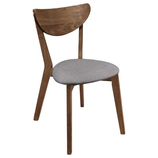 Alfredo - Dining Side Chair (Set of 2) - Gray And Natural Walnut Hot on Sale