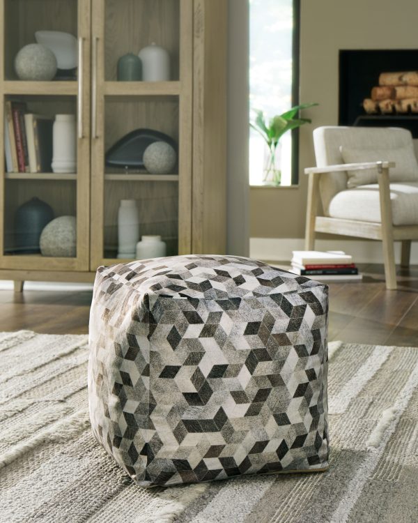 Albermarle - Gray   Brown - Pouf For Sale