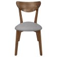 Alfredo - Dining Side Chair (Set of 2) - Gray And Natural Walnut Hot on Sale