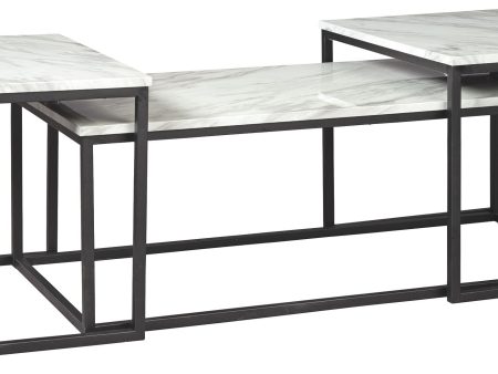 Donnesta - Gray   Black - Occasional Table Set (Set of 3) Online