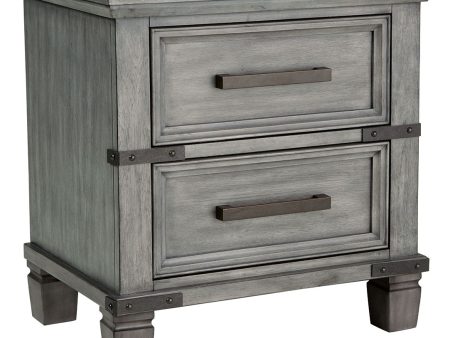 Russelyn - Gray - Two Drawer Night Stand Online