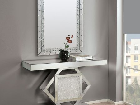 Nowles - Accent Table - Mirrored & Faux Stones - 31  For Sale