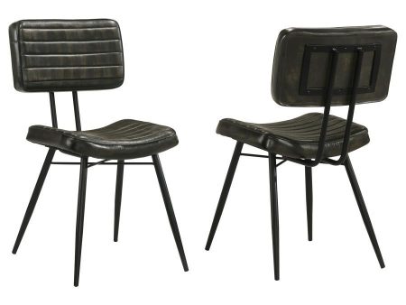 Misty - Leather Upholstered Dining Chair (Set of 2) - Espresso Supply