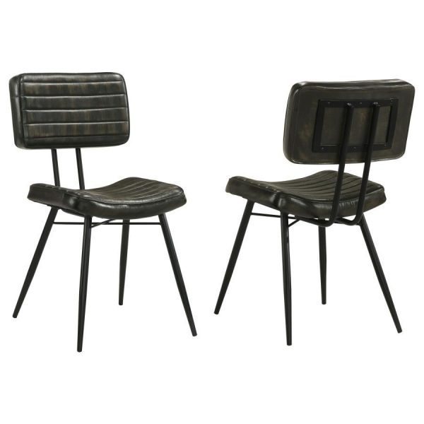 Misty - Leather Upholstered Dining Chair (Set of 2) - Espresso Supply