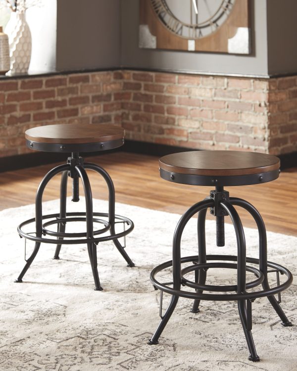 Valebeck - Swivel Barstool (Set of 2) Discount