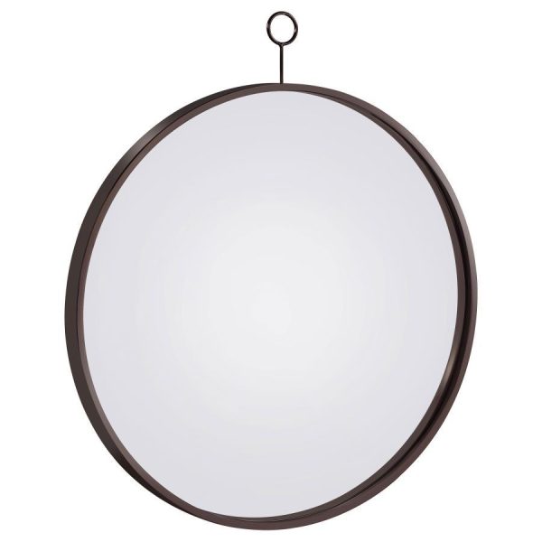 Gwyneth - Round Wall Mirror - Black Nickel Online Sale