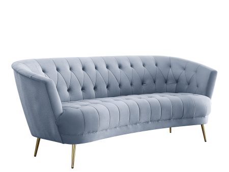 Bayram - Sofa - Light Gray Velvet Supply