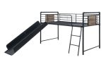 Cordelia - Twin Loft Bed - Antique Oak, Sandy Black & Dark Bronze Hand-Brushed Finish - 49  Supply