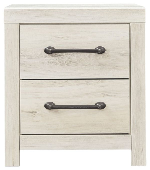 Cambeck - Whitewash - Two Drawer Night Stand Online now