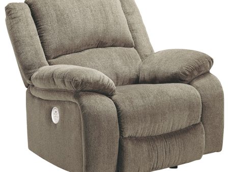 Draycoll - Pewter - Power Rocker Recliner For Cheap