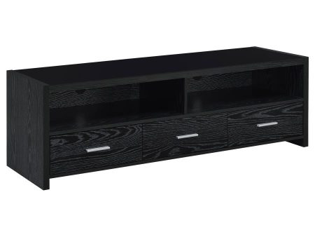 Alton - 3-drawer Black Oak TV Console Online Hot Sale