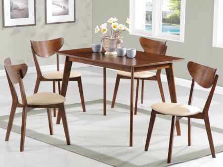 Kersey - 5 Piece Rectangular Dining Table Set - Chestnut For Discount