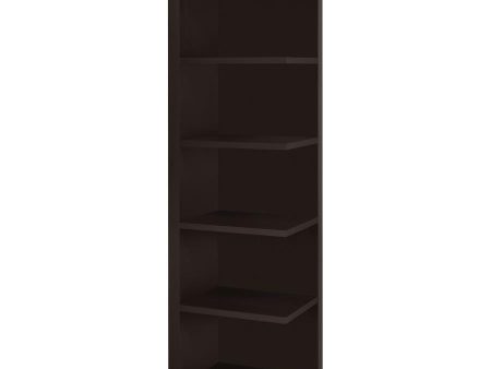 Alder - 6-Shelf Corner Bookcase - Cappuccino For Cheap