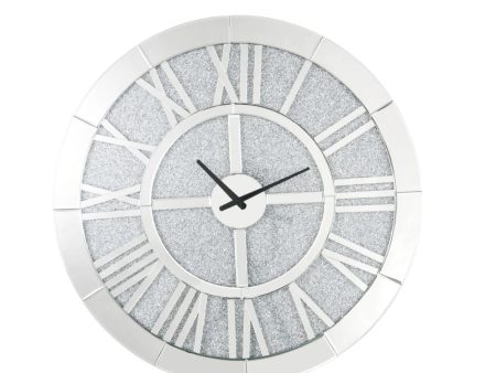 Nowles - Wall Clock - Mirrored & Faux Stones Fashion