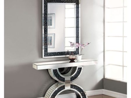 Noor - Accent Table - Mirrored & Faux Gemstones - 32  on Sale