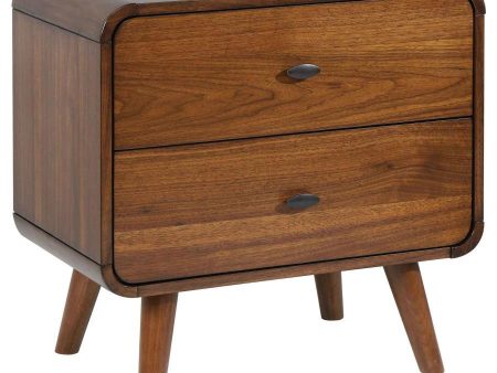 Robyn - 2-Drawer Nightstand - Dark Walnut For Discount