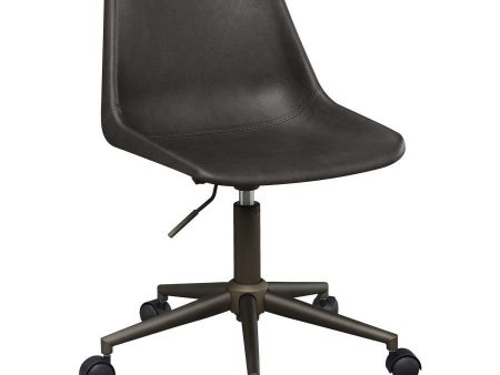 Carnell - Upholstered Adjustable Home Office Desk Chair - Brown Online