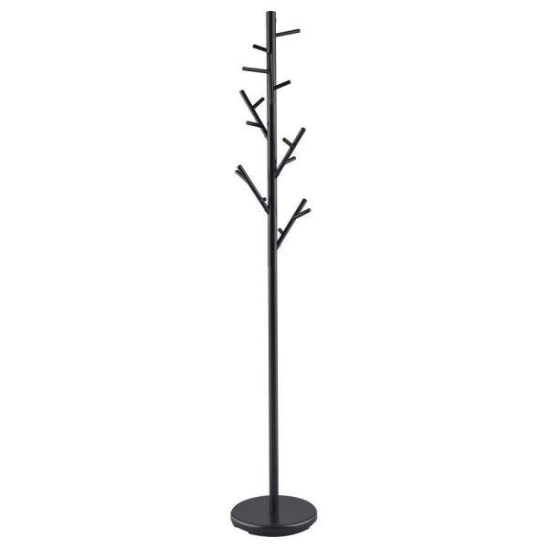 Clover - 18 Hook Freestanding Metal Coat Rack Hat Hanger - Black For Sale