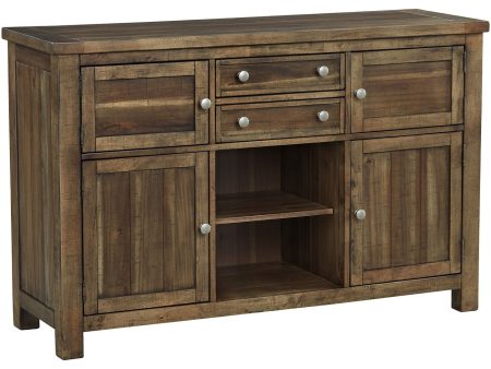 Moriville - Grayish Brown - Dining Room Server Online now