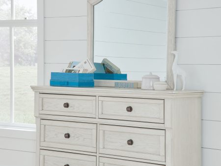 Robbinsdale - Antique White - Dresser, Mirror - Youth Discount