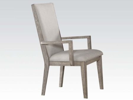 Rocky - Chair (Set of 2) - Fabric & Gray Oak Fashion