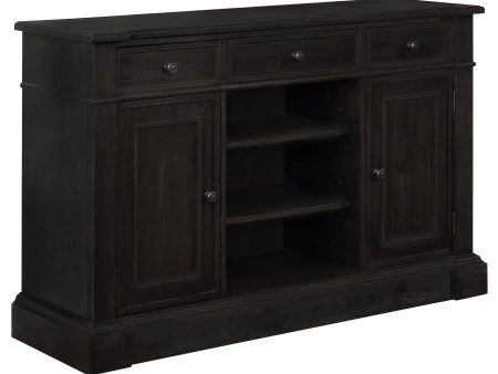 Phelps - 2 Door Sideboard Buffet Cabinet - Distressed Noir Supply