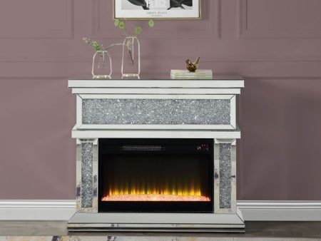 Noralie - Fireplace - Mirrored - Wood - 36  For Cheap