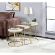 Anpay Coffee Table - Faux Marble & Gold Online Hot Sale