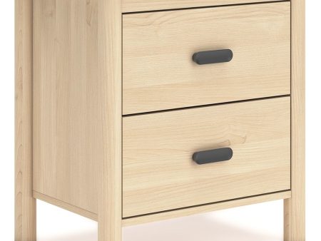 Cabinella - Tan - Two Drawer Night Stand For Discount