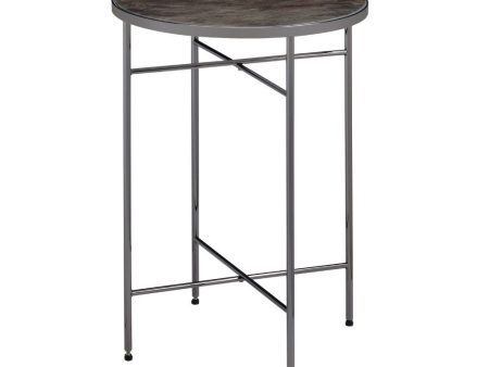 Bage - Accent Table - Glass & Black Nickel Fashion