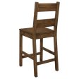 Coleman - Wood Counter Chair (Set of 2) - Rustic Golden Brown For Discount