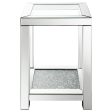 Valentina - 1-Shelf Square Glass Top Side End Table - Silver Online Sale