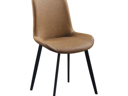 Abiram - Side Chair (Set of 2) - Brown PU Supply