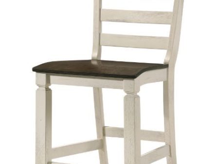 Tasnim - Counter Height Chair (Set of 2) - Oak & Antique White Finish on Sale