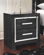 Kaydell - Black - Two Drawer Night Stand Online now