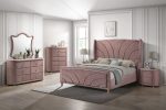 Salonia - Nightstand - Pink Velvet For Cheap