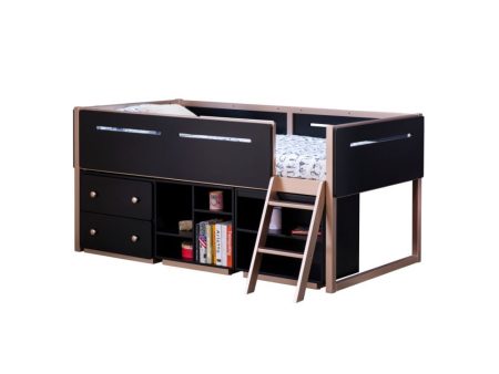 Prescott - Bookshelf - Black & Rose-Gold - 22  Discount