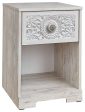 Paxberry - Whitewash - One Drawer Night Stand - Open Cubby Online Sale