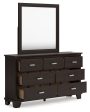 Covetown - Dark Brown - Dresser And Mirror Online Hot Sale