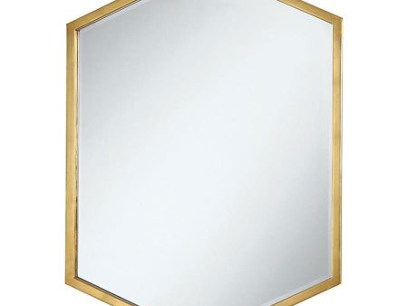 Bledel - Hexagonal Wall Mirror - Gold Online now