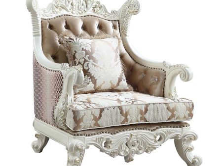 Vanaheim - Chair - Fabric & Antique White Finish Supply